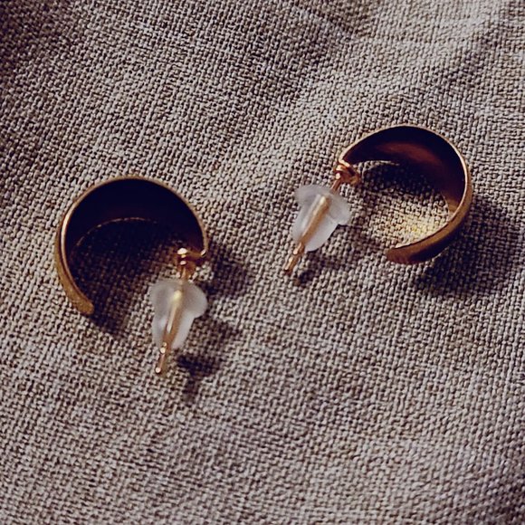 Gold Color Alloy Hoop Earrings Set - Picture 2 of 7